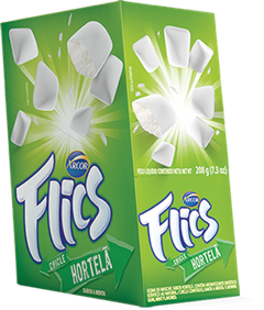 Chicle Flics Hortela 204g