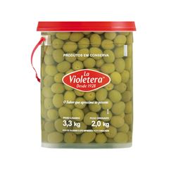 Azeitona Verde La Violetera Media 20/24 Balde 2kg