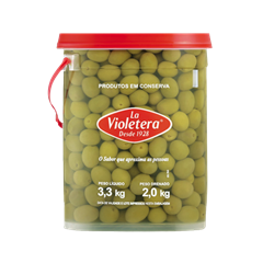 Azeitona Verde La Violetera Media 20/24 Balde 2kg