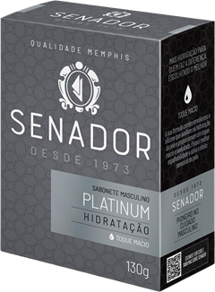 Sabonete Senador Platinum 130g
