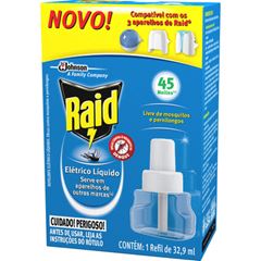 Inseticida Raid Eletrico 45 Noites Refil 32,9ml