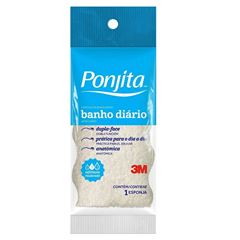 Esponja Banho 3m Ponjita Amarela Lv24 Pg22