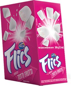 Chicle Flics Tutti Frutti 204g