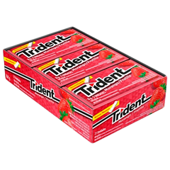 Chicle Trident Morango 21x1