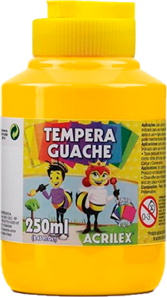 Tinta Guache Acrilex 250ml 505 Amarelo Ouro