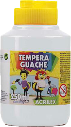 Tinta Guache Acrilex 250ml 519 Branco
