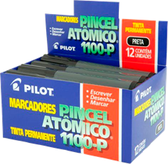 Marcador Permanente Pincel Atomico Pilot Preto