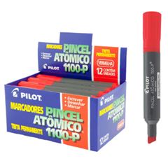 Marcador Permanente Pincel Atomico Pilot Vermelho