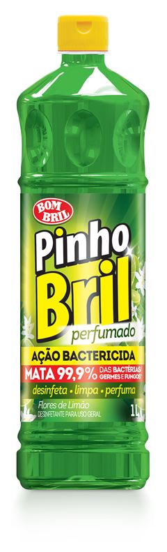 Desinfetante Pinho Bril Flores Limao 1l