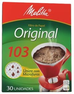 Filtro De Papel Melitta Para Cafe 103 30un