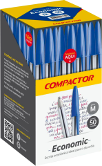 Caneta Compactor Esferografica Economic Azul