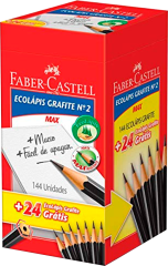 Lapis Grafite Faber Castell 144un + Gratis 24un
