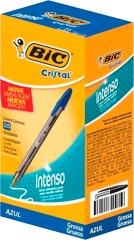 Caneta Bic Esferografica Cristal Bold 1.6 Azul