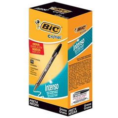 Caneta Bic Esferografica Cristal Bold 1.6 Preto