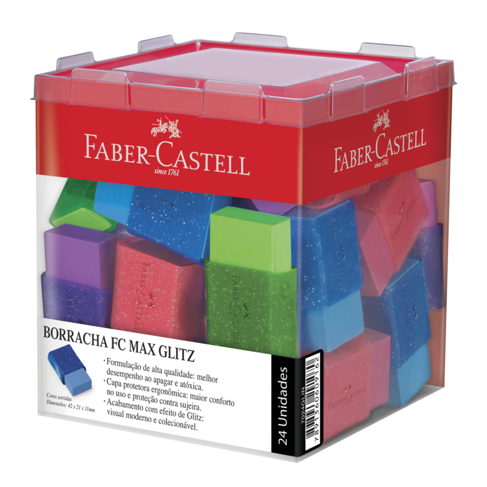 Borracha Faber Castell Tk Eco Plastico Glitz
