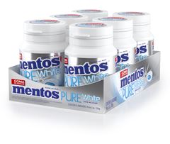 Chicle Mentos Pure Fresh Pote Branco 56g