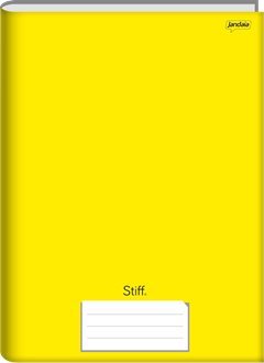 Caderno Jandaia Stiff 1/4 Cd Cost 96fls Amarelo