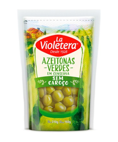 Azeitona Verde La Violetera Sem Caroco Doypac 160g