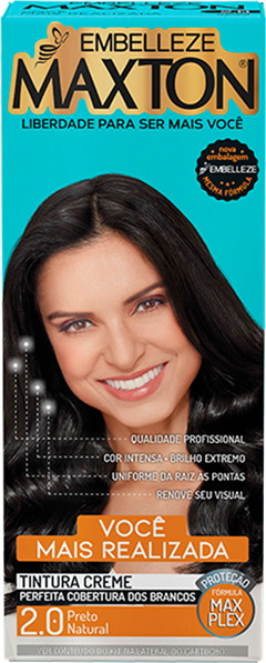 Tintura Maxton 2.0 Preto Natural