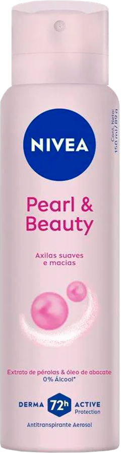 Desodorante Aerossol Nivea Feminino Pearl & Beauty 150ml
