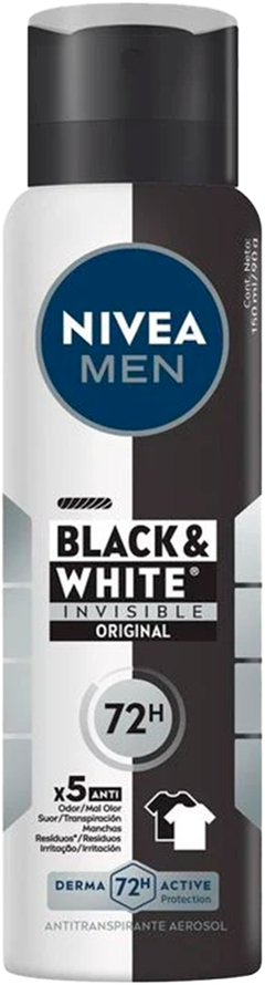 Desodorante Aerossol Nivea Men Black White 150ml