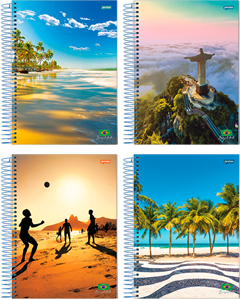 Caderno Jandaia Brasilidade 1/4 Cd Esp 200fls
