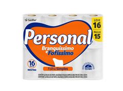 Papel Higienico Personal Folha Simples 30m Lv16 Pg15