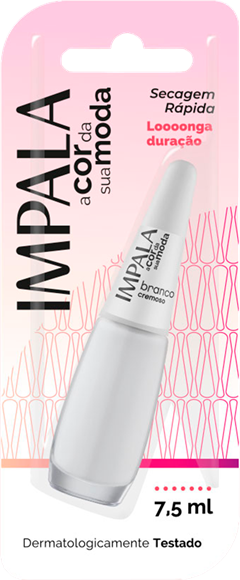 Esmalte Impala Cremoso Branco 6un