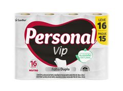 Papel Higienico Personal Vip Folha Dupla 30m Lv16 Pg15