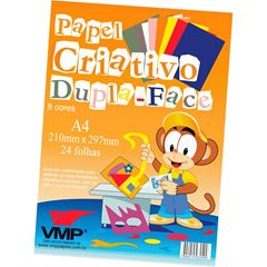Papel Criativo Vmp Dupla Face 8 Cores 24fls