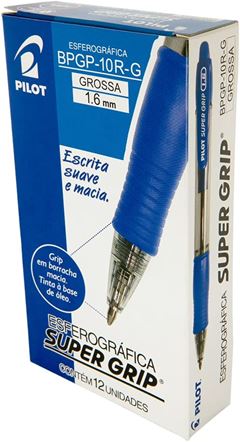 Caneta Pilot Esferografica Super Grip 1.6 Azul