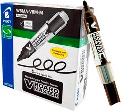 Marcador Quadro Branco Pilot Recarregavel Preto