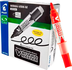 Marcador Quadro Branco Pilot Recarregavel Vermelho