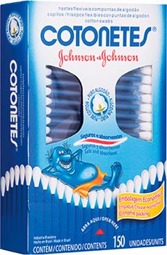 Haste Flexivel Cotonete Johnsons 1x150un