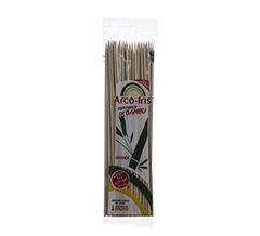 Espeto Para Churrasco Bambu Arco Iris 30cm 50un