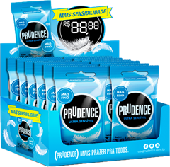 Preservativo Prudence Lubrificado Ultra Sensivel 3un