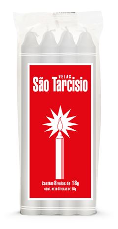 Vela Sao Tarcisio N5 Plastico 8un