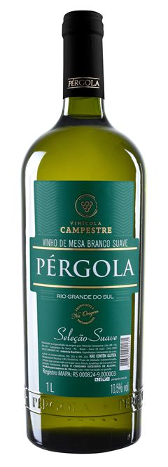 Vinho Nacional Pergola Branco Suave 1l