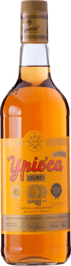 Aguardente Ypioca Ouro Sem Palha 965ml