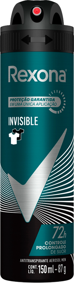 Desodorante Aerossol Rexona Men Invisible 150ml