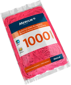 Elastico Mercur Pamonha Rosa 1.000un