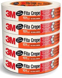 Fita Crepe 3m 24mmx50m Uso Geral