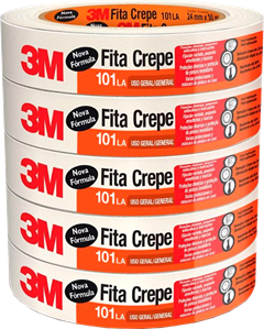 Fita Crepe 3m 24mmx50m Uso Geral