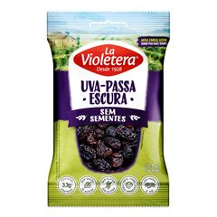 Uva Passa La Violetera Preta Sem Semente 100g