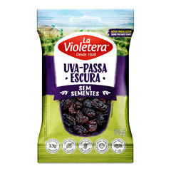 Uva Passa La Violetera Preta Sem Semente 100g