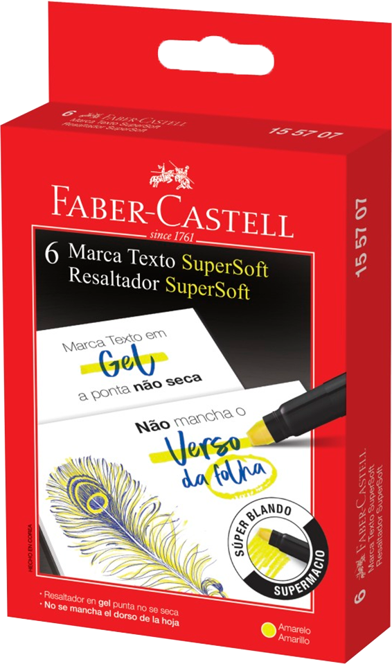 Marca Texto Faber Castell Gel Amarelo