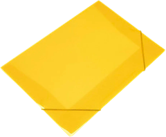 Pasta Elastico Polibras Oficio Amarelo