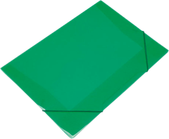 Pasta Elastico Polibras Oficio Verde