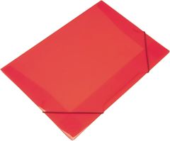Pasta Elastico Polibras Oficio Vermelho