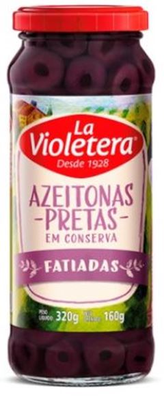 Azeitona Preta La Violetera Fatiada 160g